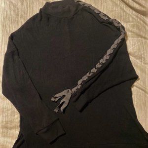 Free People, Black tunic sweater, S